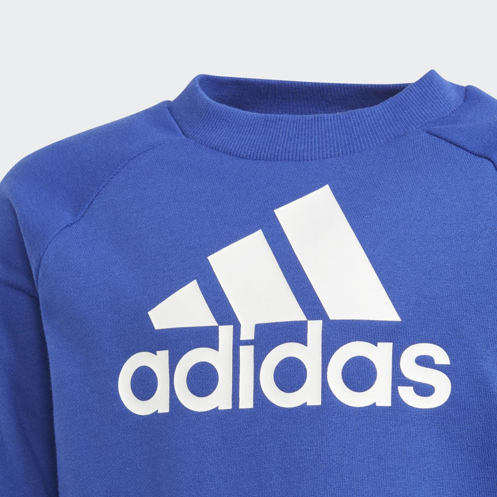 adidas ESSENTIALS LOGO FRENCH TERRY Jungen Jogginganzug Trainingsanzug blau