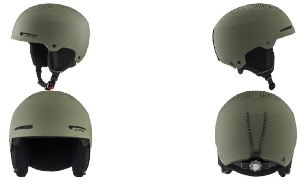 Alpina ARBER Unisex Skihelm Snowboardhelm olive matt