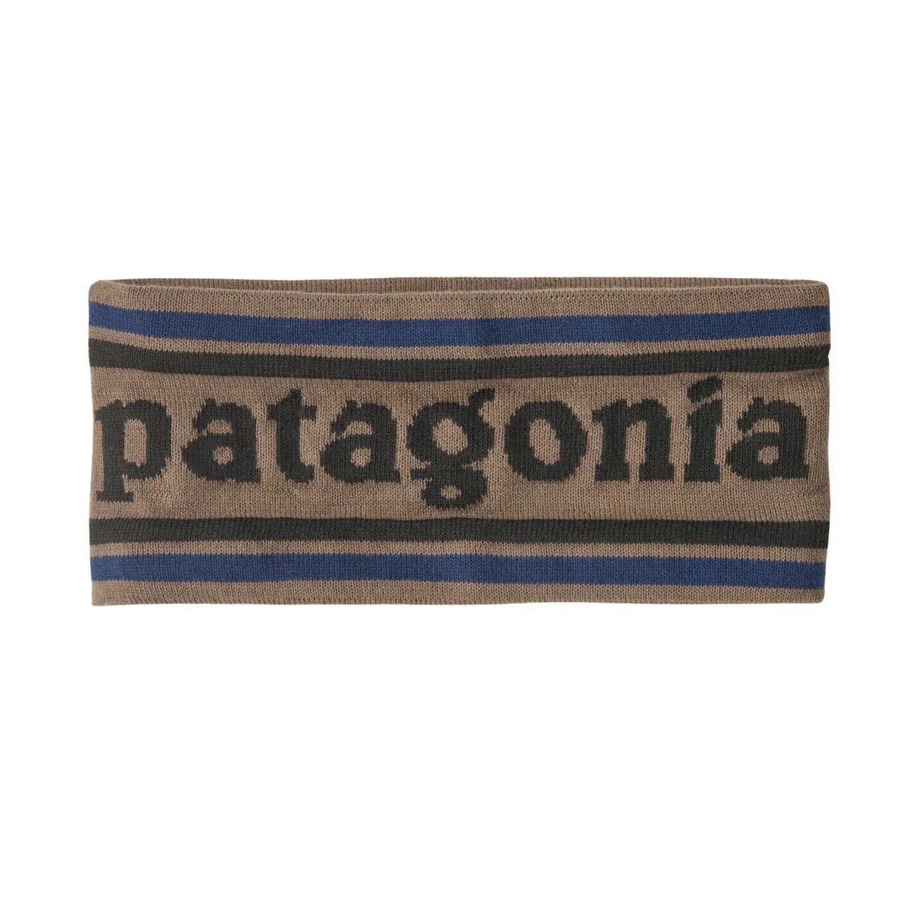 Patagonia Powder Town Headband Unisex Stirnband park stripe marlow brown