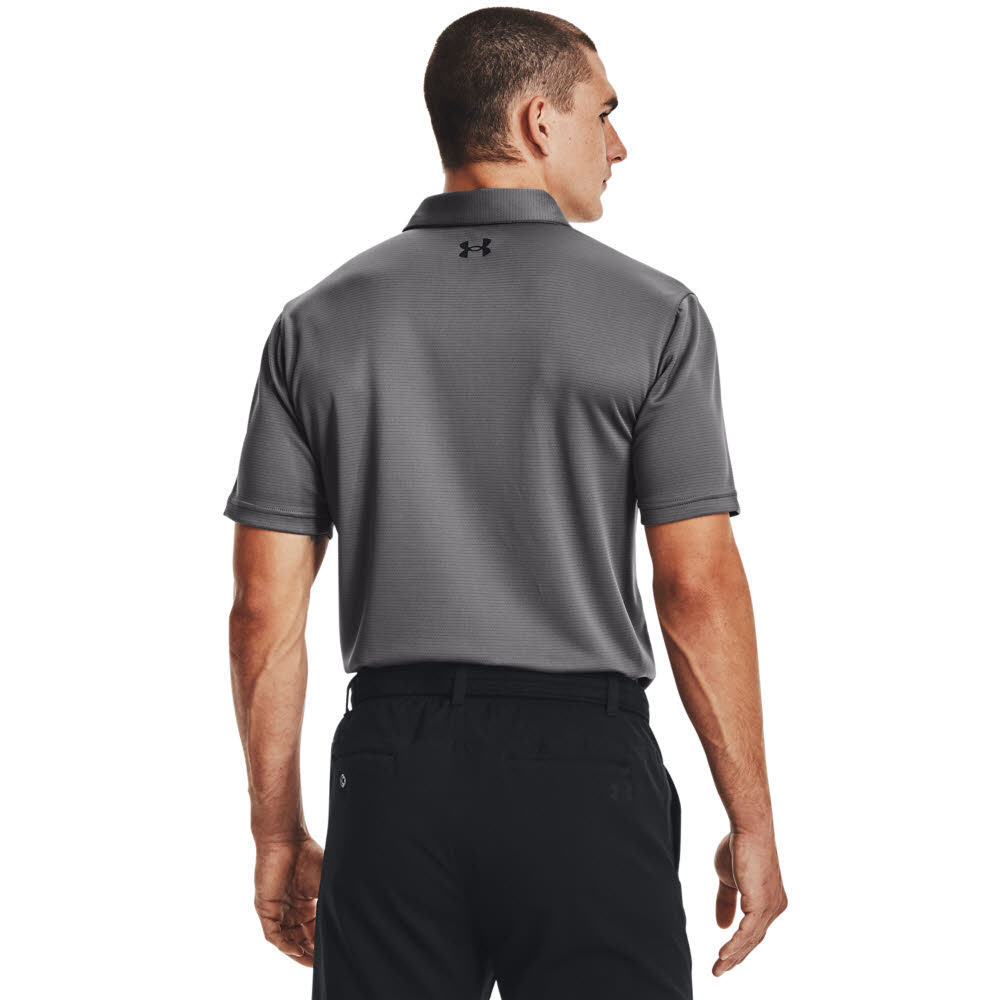 Under Armour Tech Polo BLK Herren Poloshirt T-Shirt Funktionsshirt grau