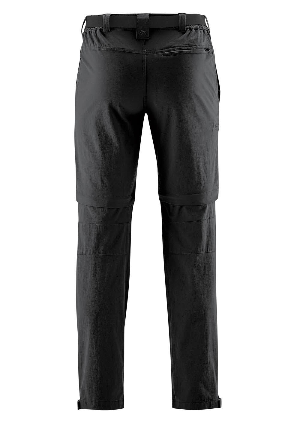 Maier Sports Tajo He-T-Zip Off Herren Wanderhose Trekkinghose schwarz