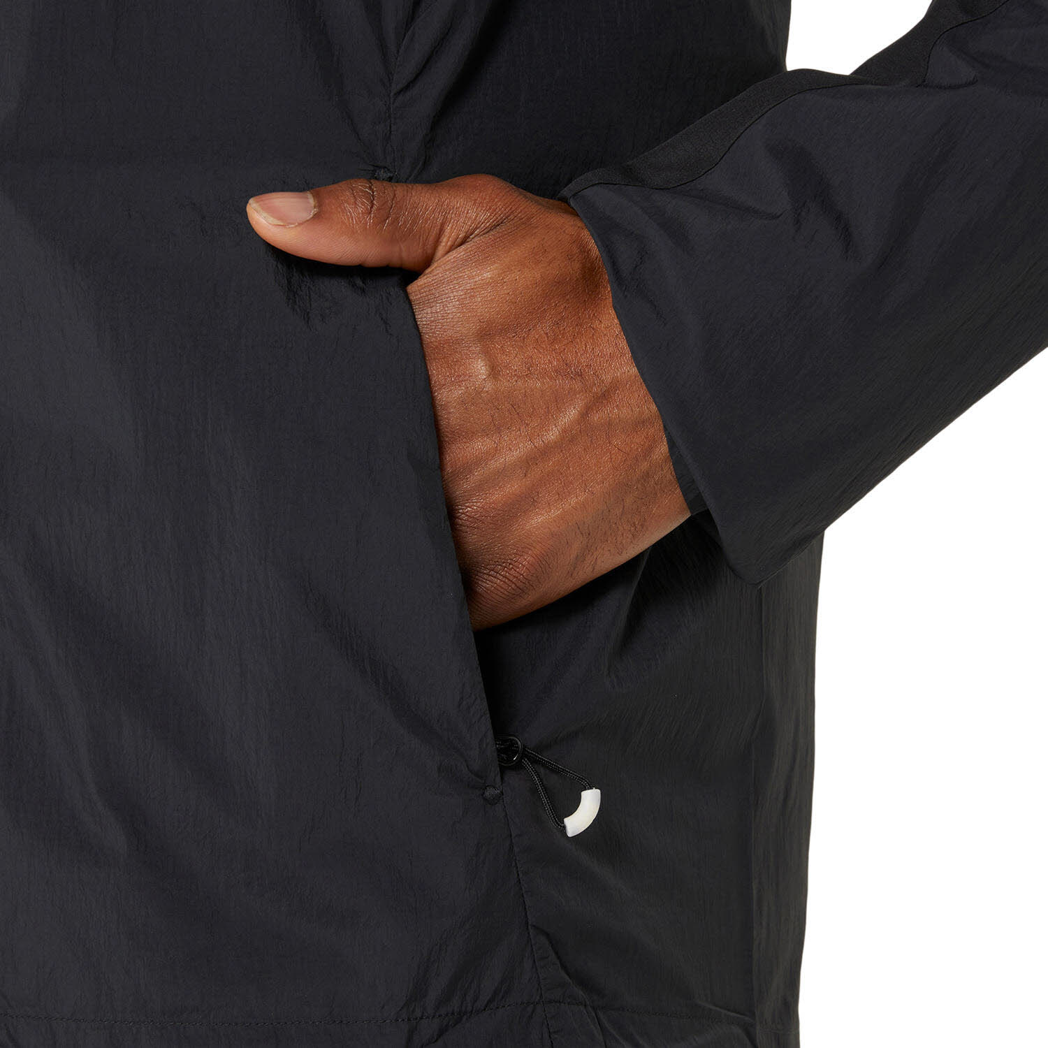 ASICS ROAD PACKABLE JACKET Laufjacke Herren schwarz