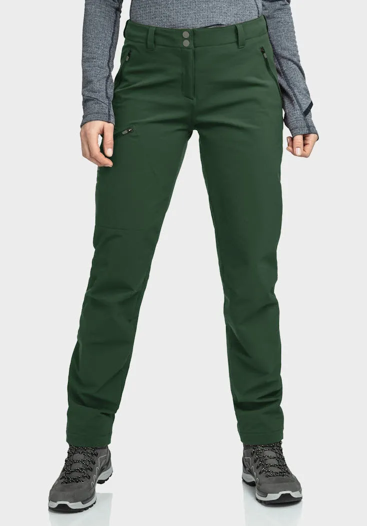 Schöffel Ascona Trekkinghose Wanderhose warm Damen grün