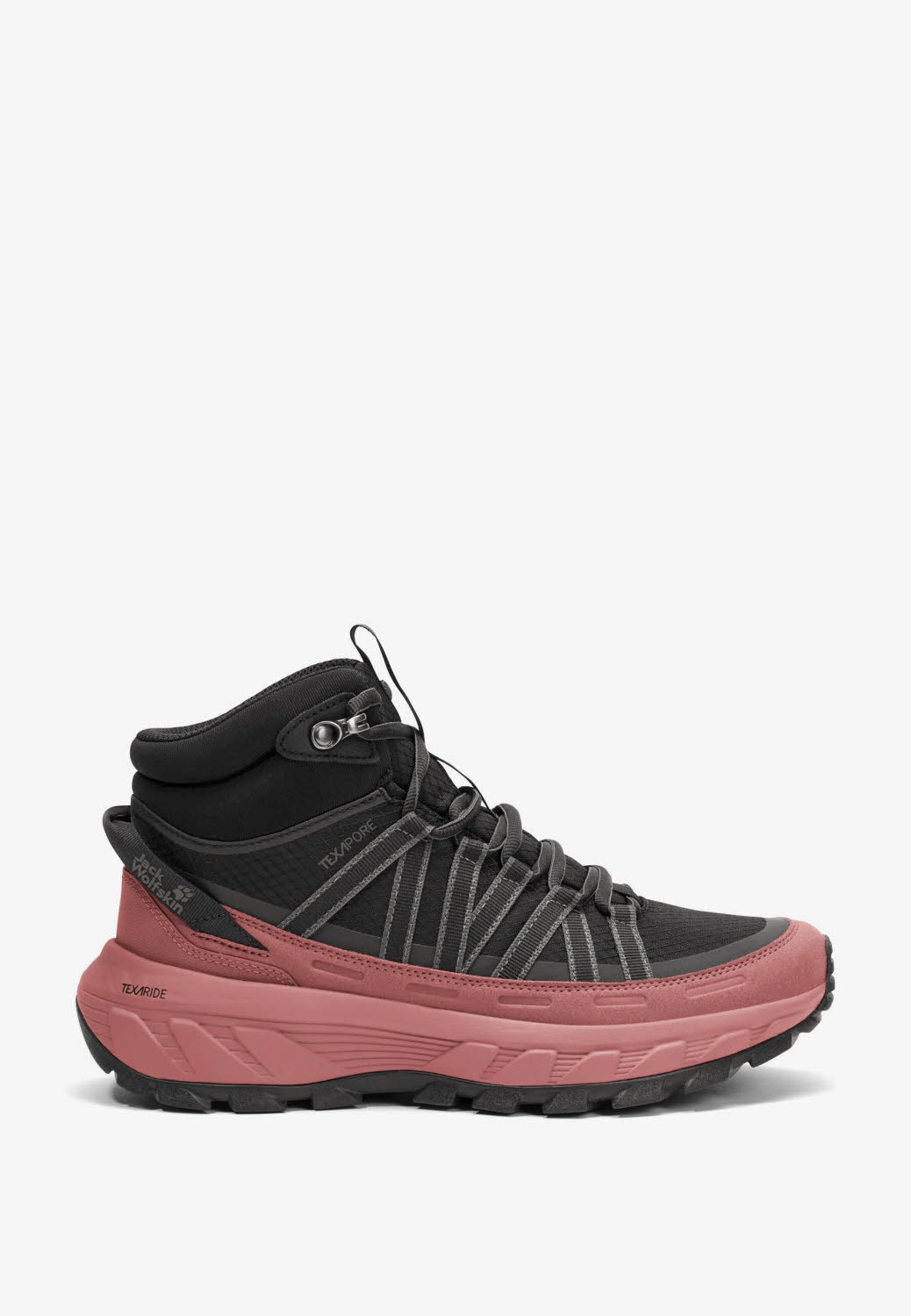 Jack Wolfskin Wild Hike Texapore Mid Damen Wanderschuhe Trekkingschuhe Rot