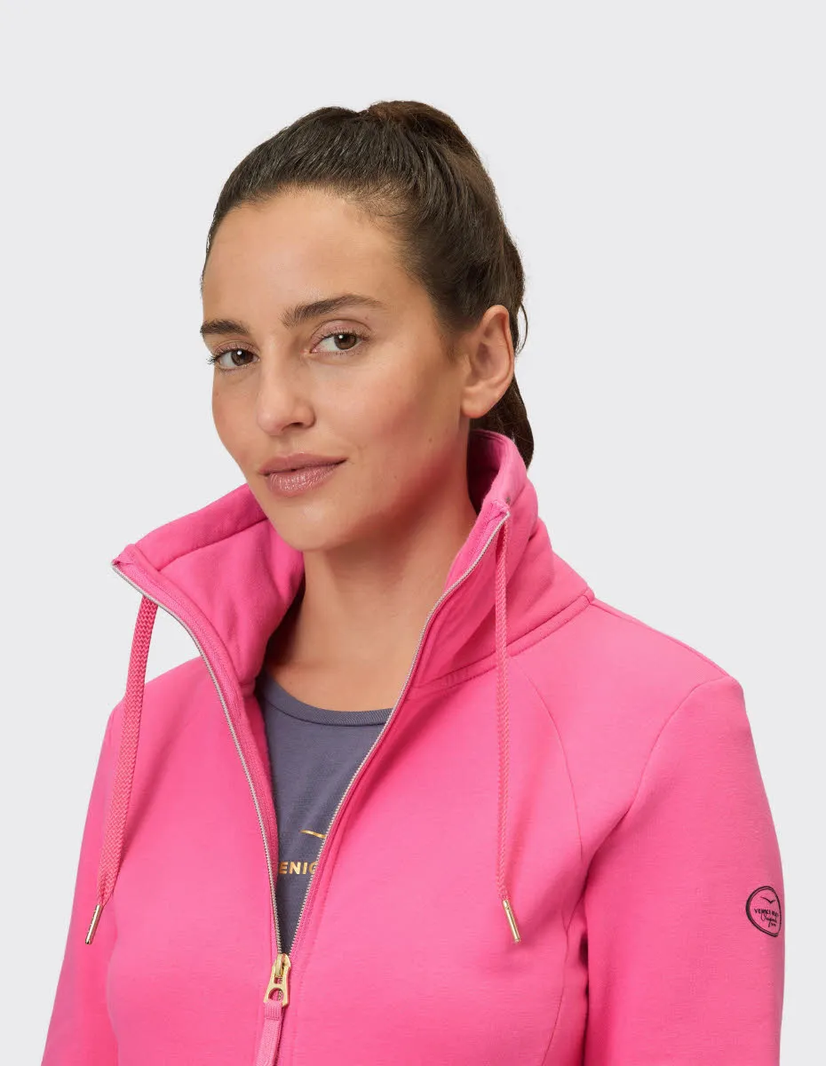 Venice Beach CARON Damen Sweatjacke Zip-Jacke pink