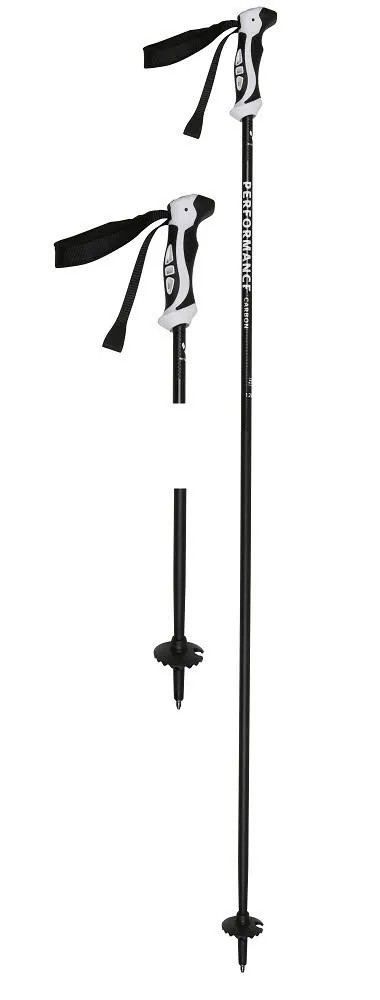 Witeblaze PERFORMANCE CARBON Unisex Skistöcke Ski Poles Alpin Stöcke schwarz