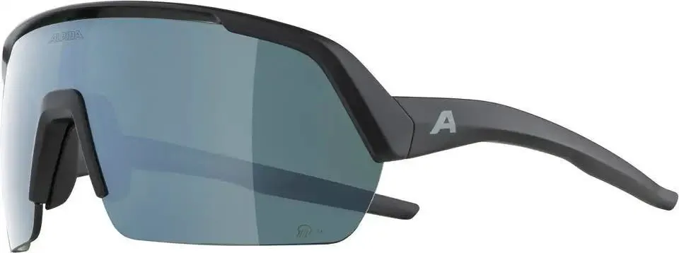 Alpina TURBO HR Q-LITE Unisex Sportbrille Radsportbrille Sonnenbrille black matt