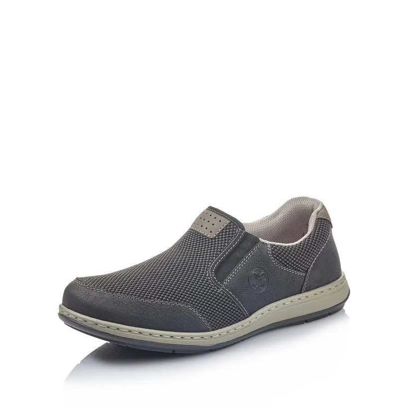 Rieker FSK Herren Halbschuhe Slipper Sneaker schwarz