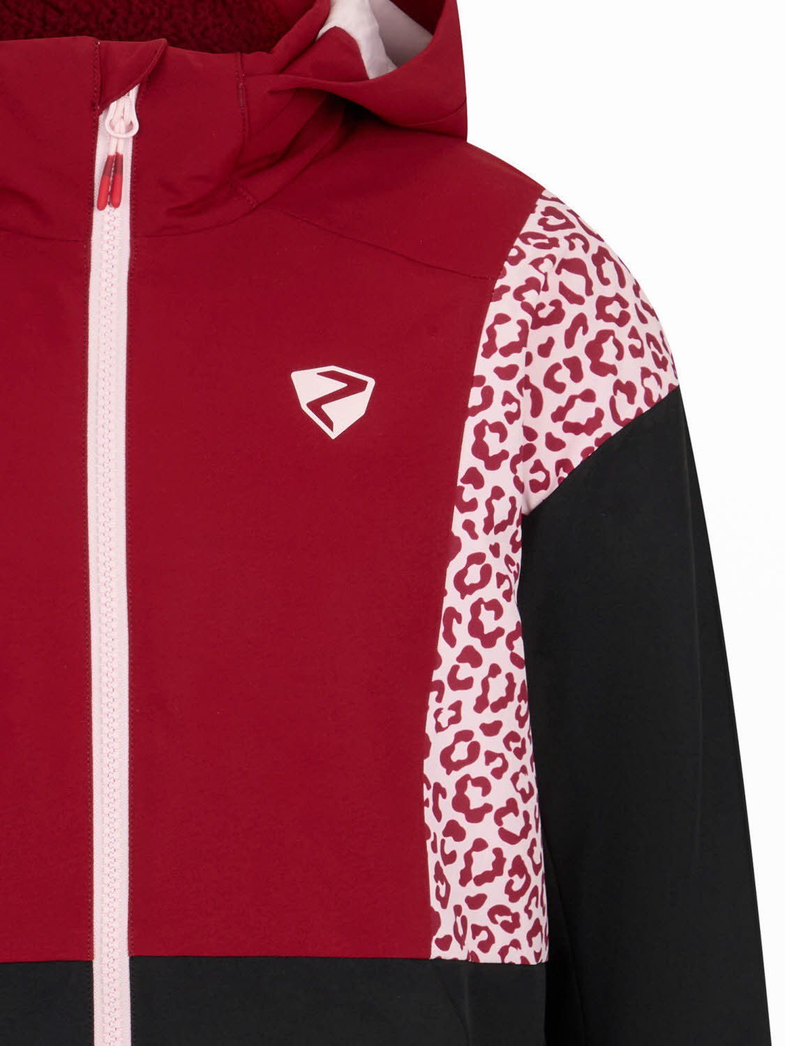 ZIENER ABBE-Z jacket junior unisex Mädchen Ski-/Snowboardjacke rot leo
