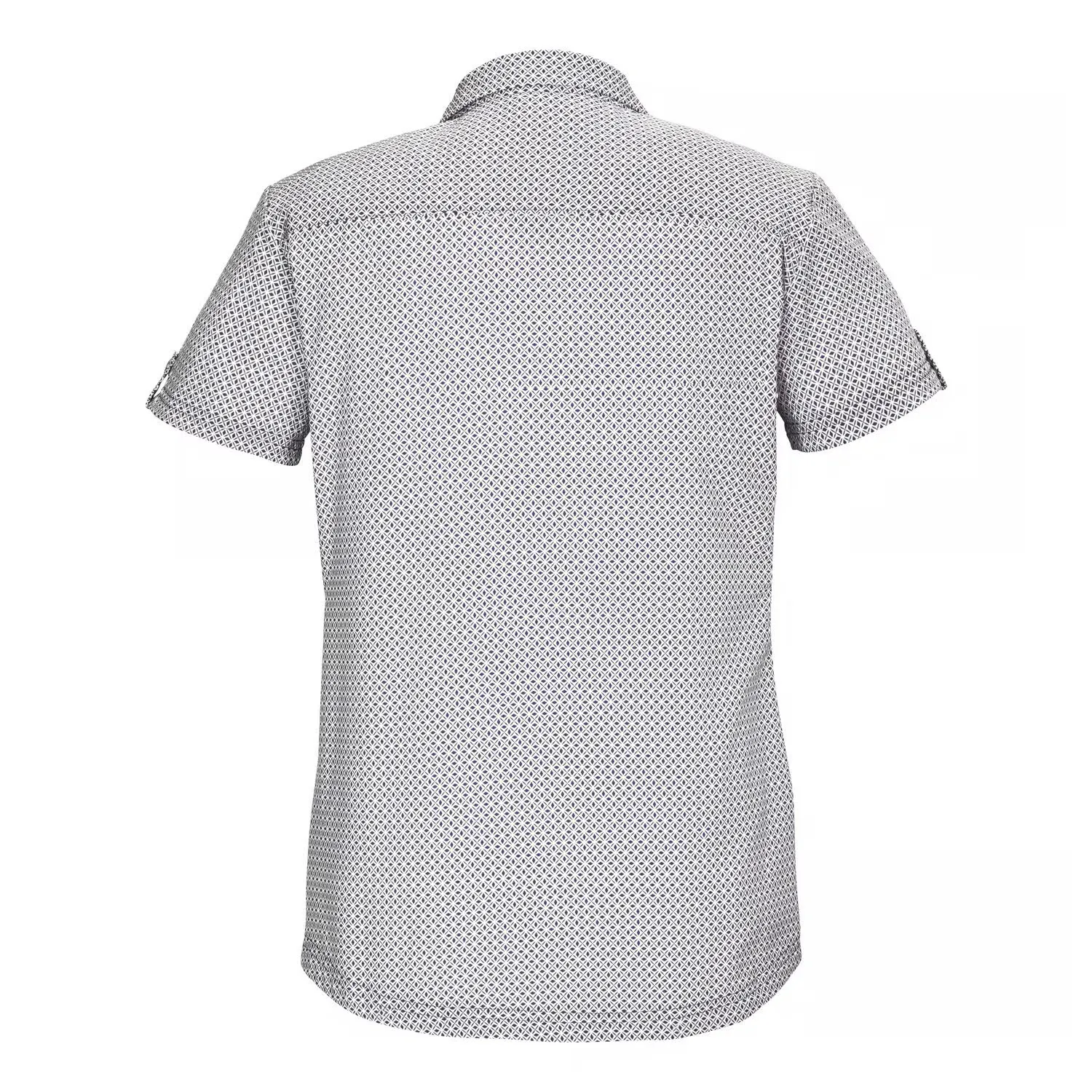 Killtec KOS 46 WMN WVN SHRT Hemd Bluse Kurzarm Damen dunkelblau