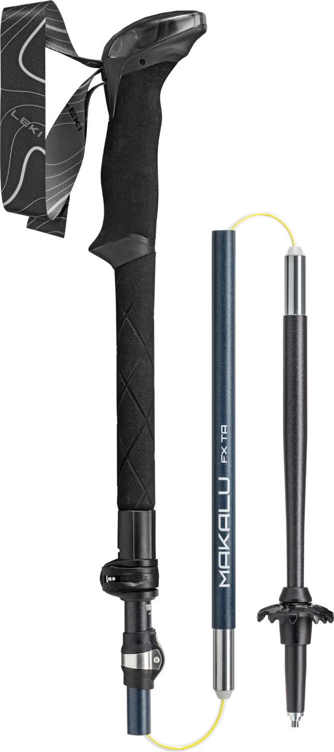 Leki Makalu FX TA Unisex Wanderstöcke verstellbar (110-130cm) schwarz/blau