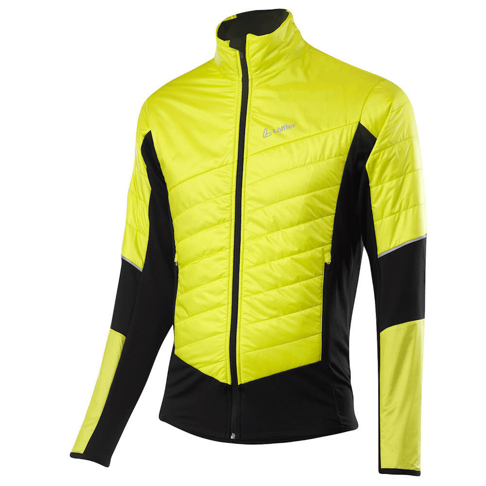 Löffler HYBRIDJACKET PL60 Herren Langlaufjacke Daunenjacke lemon