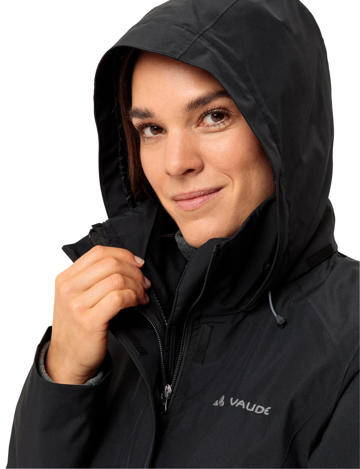 Vaude Rosemoor 3 in 1 Lagenjacke Outdoorjacke wasserdicht Damen schwarz