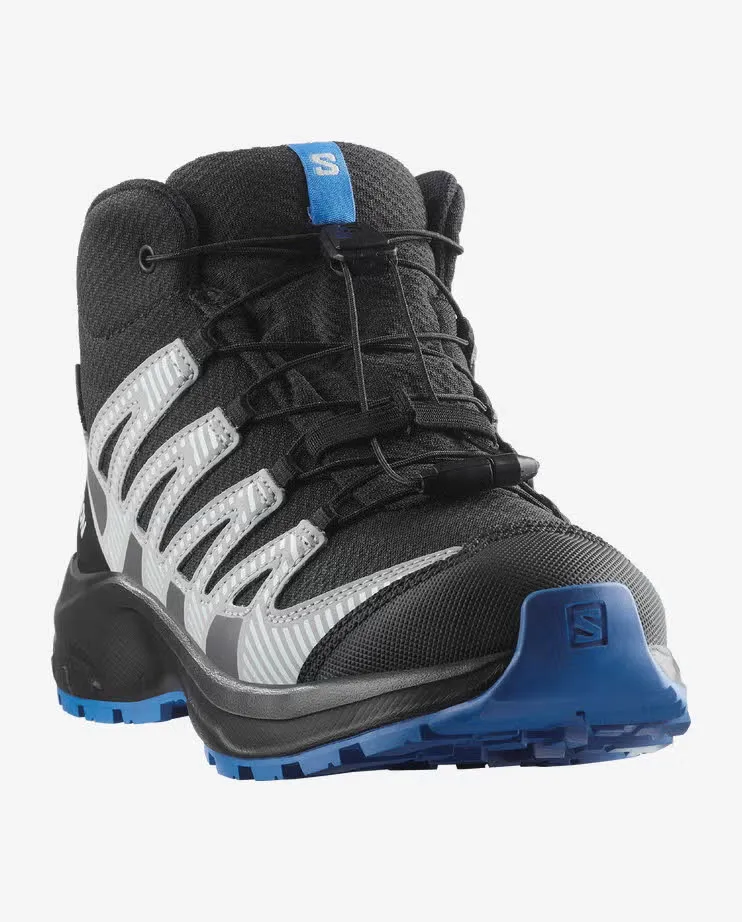 Salomon XA PRO V8 MID WATERPROOF Jungen wasserdichte Wanderschuhe schwarz