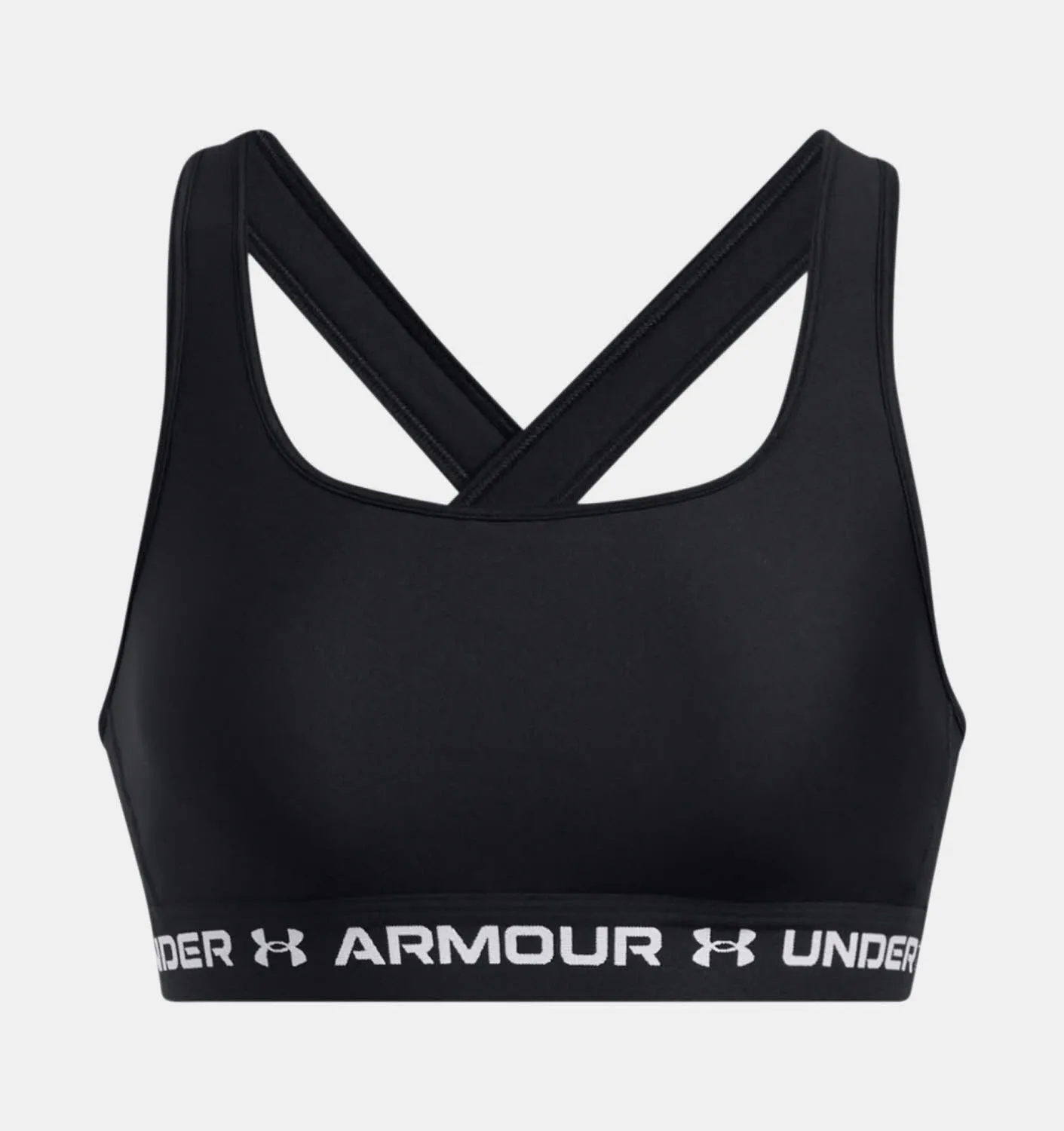 Under Armour Crossback Mid Damen Sport-BH Bra schwarz