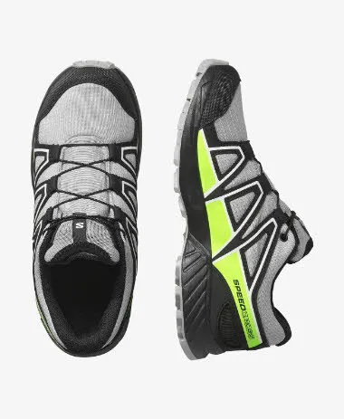 Salomon SPEEDCROSS WP J Outdoorschuh Wanderschuh Kinder Jungen grau