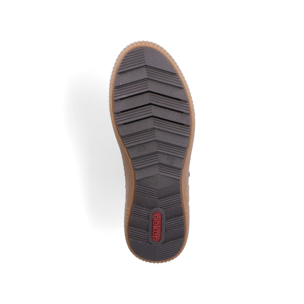 Rieker Damen Schnürstiefel Stiefeletten schwarz