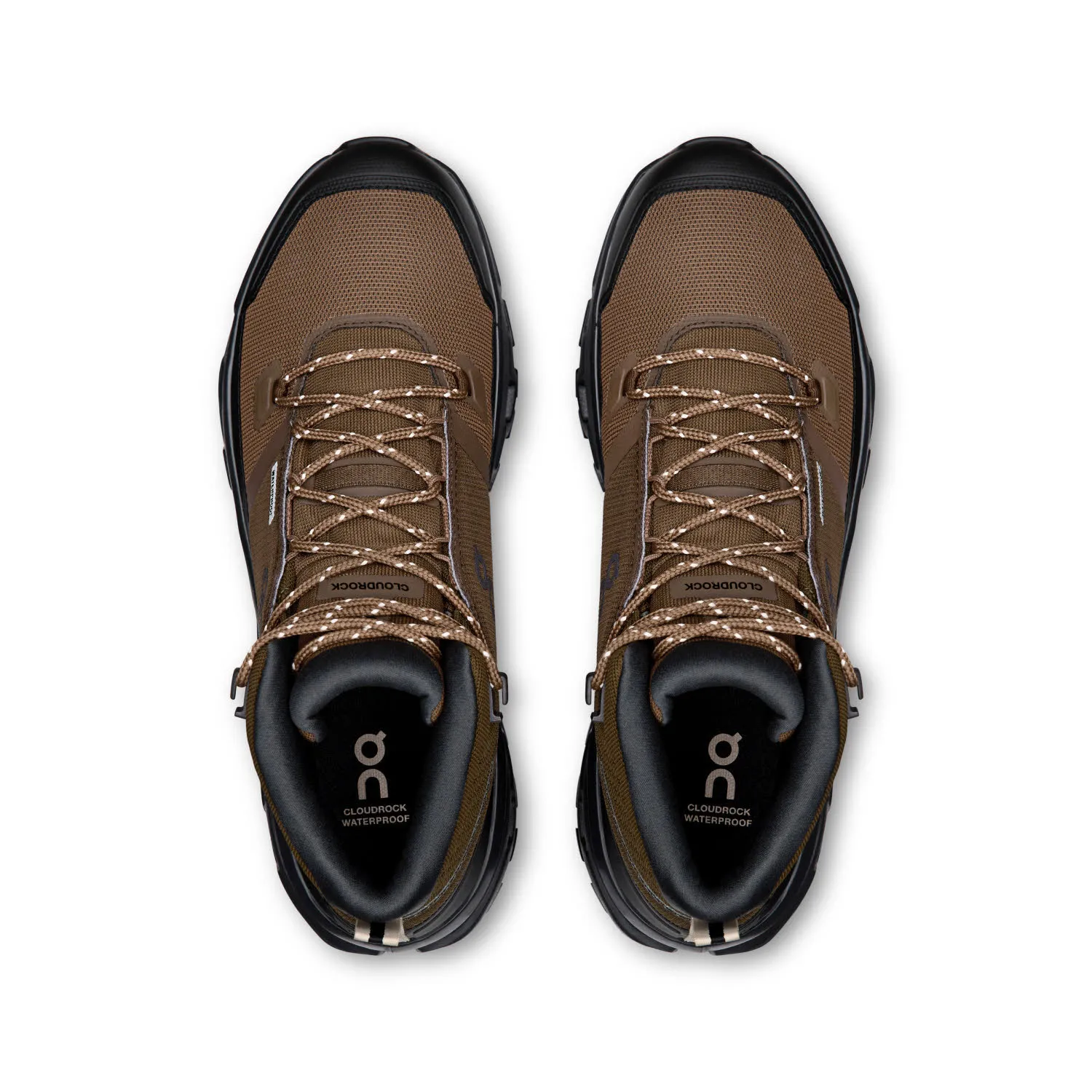ON CLOUDROCK MID WP Herren Wanderschuhe Trekkingschuhe Mid earth/black
