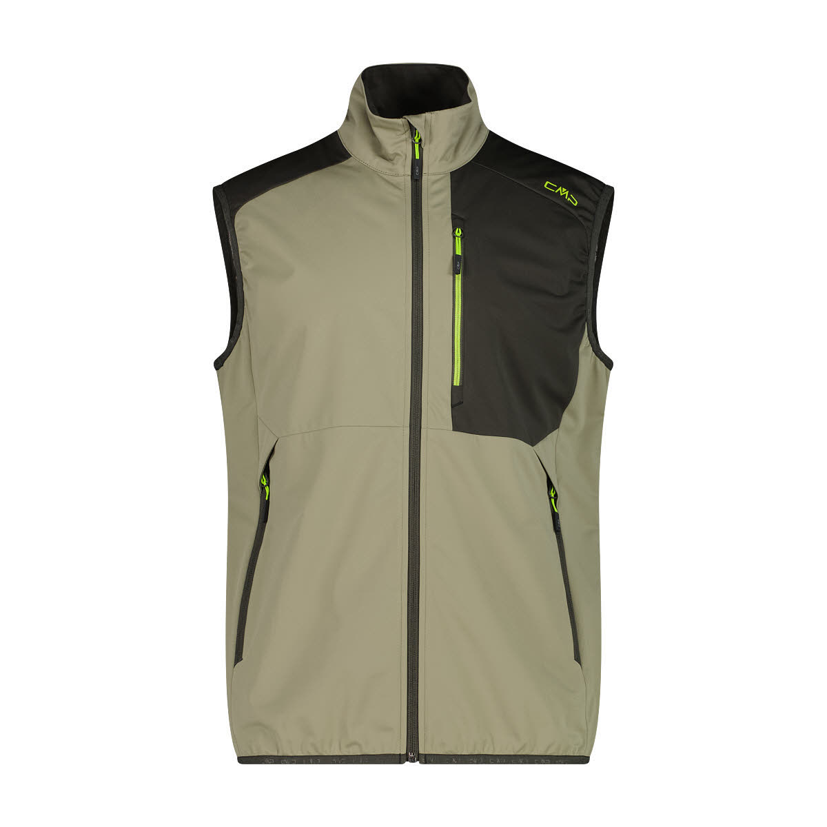 CMP Herren Softshell-Weste Wanderjacke Herren grün