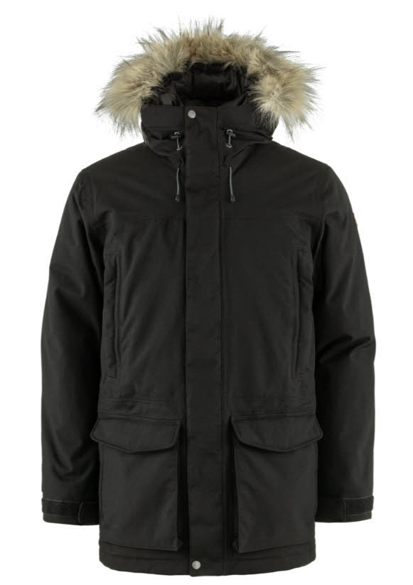 Fjallräven Nuuk Lite Parka M Winterjacke Herren schwarz