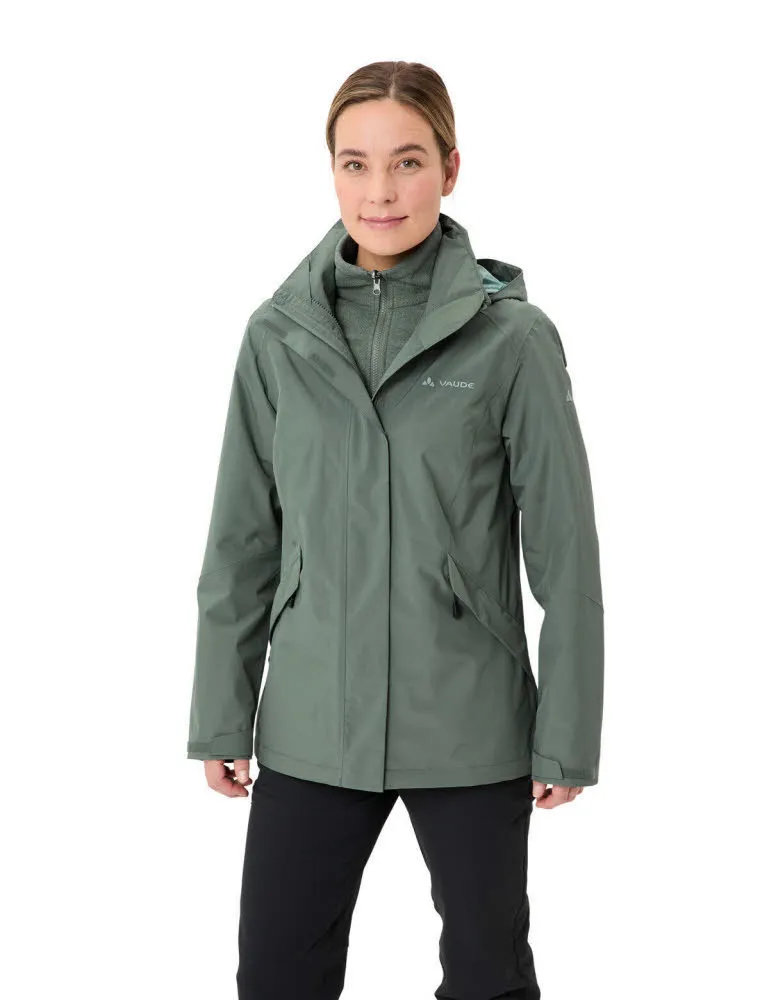 Vaude Rosemoor 3 in 1 Lagenjacke Outdoorjacke wasserdicht Damen grün