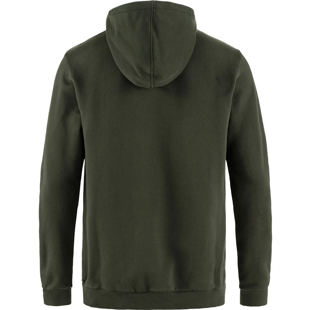 Fjällräven Logo Hoodie M Herren Kapuzenpullover deep forest