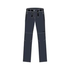 CMP Stretch Long Pant Zip off Mädchen Wanderhose Trekkinghose grau NEU