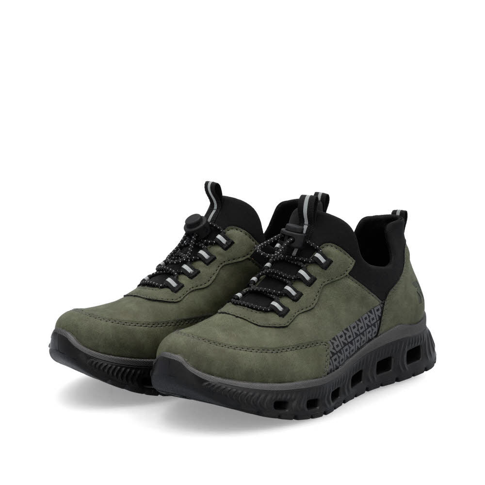 Rieker HWK Damen Halbschuhe Sneaker Low modisch grün