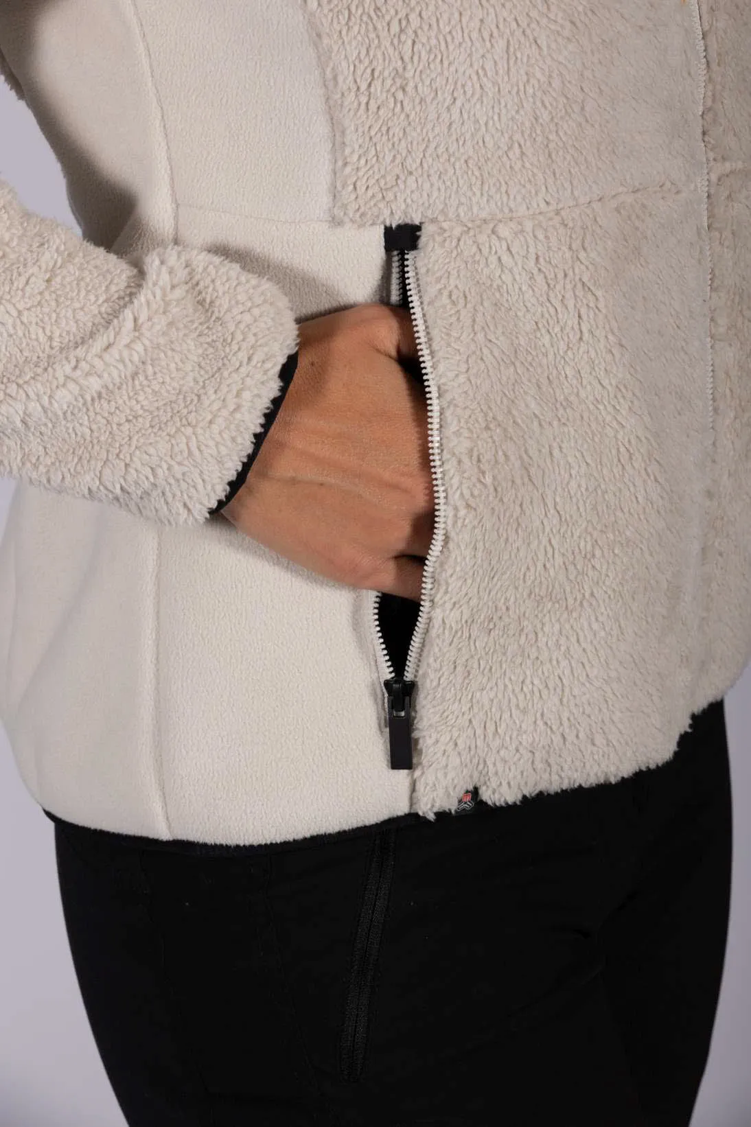 Maul Sport Tübingen Damen Fleecejacke Freizeitjacke beige