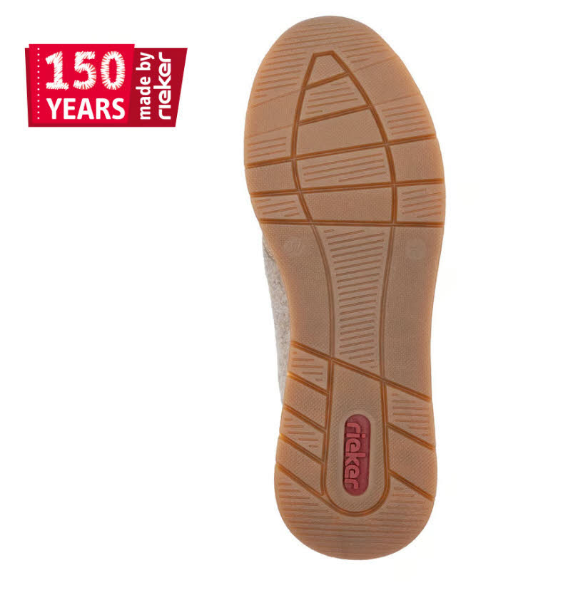 Rieker Damen Halbschuhe Sneaker Schnürer beige