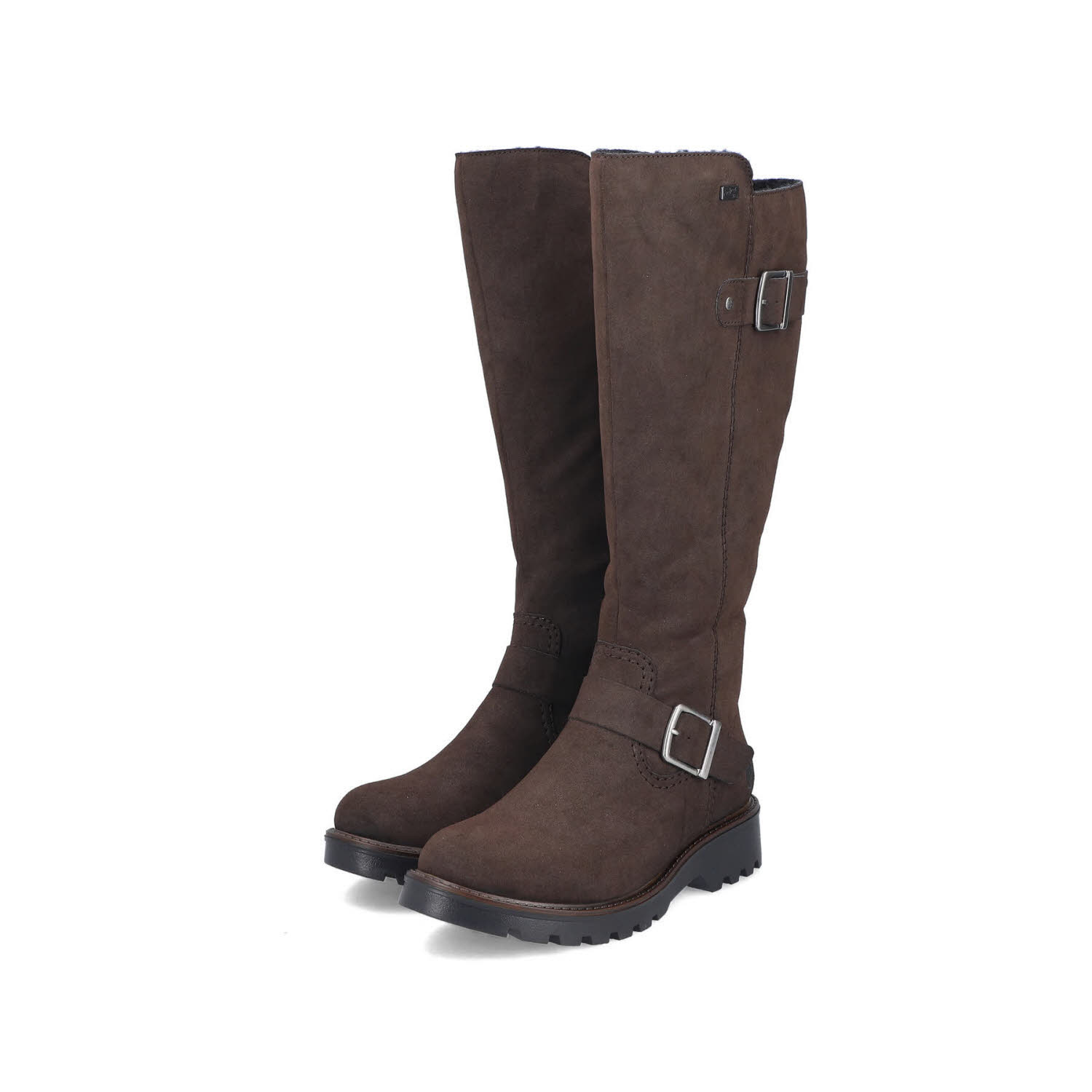 Rieker HWK Damen Stiefel Damen Hochschaftstiefel Winterstiefel braun