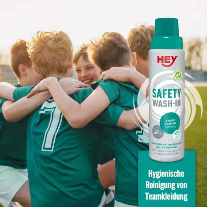 HEY Sport SAFETY WASH IN Hygienespüler Waschmittel Sportkleidung 250ml