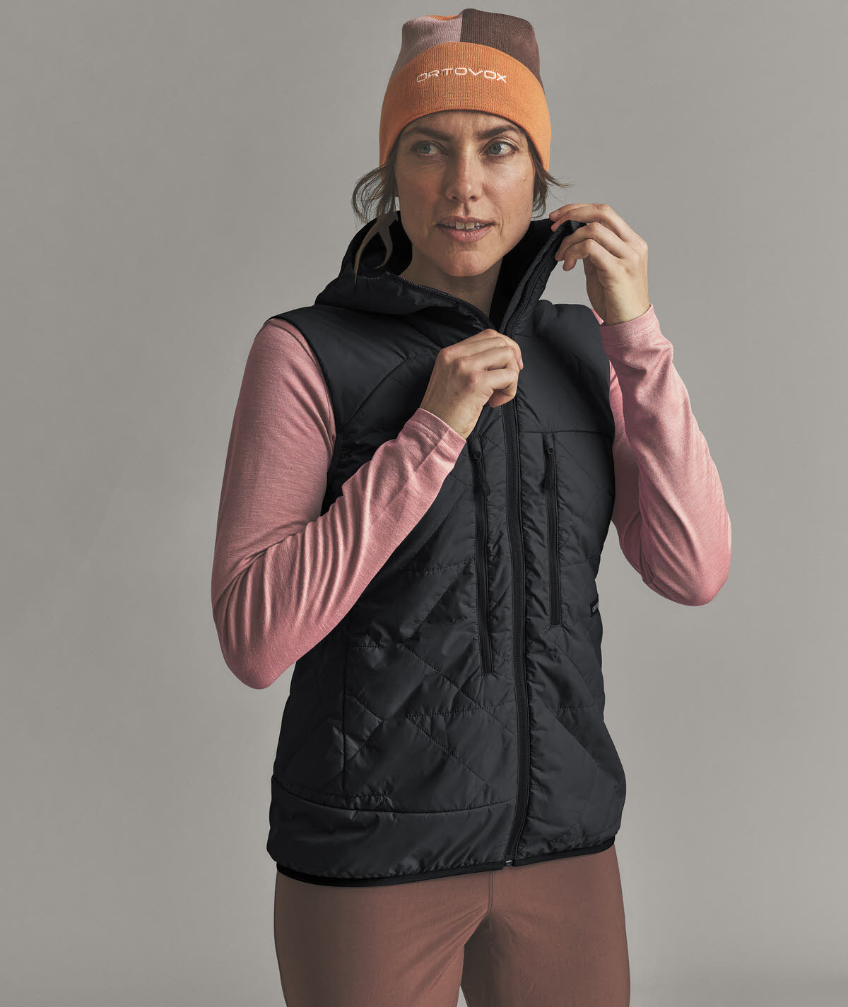 Ortovox VENET SWISSWOOL 60 VEST Damen Isolationsweste Outdoorweste schwarz