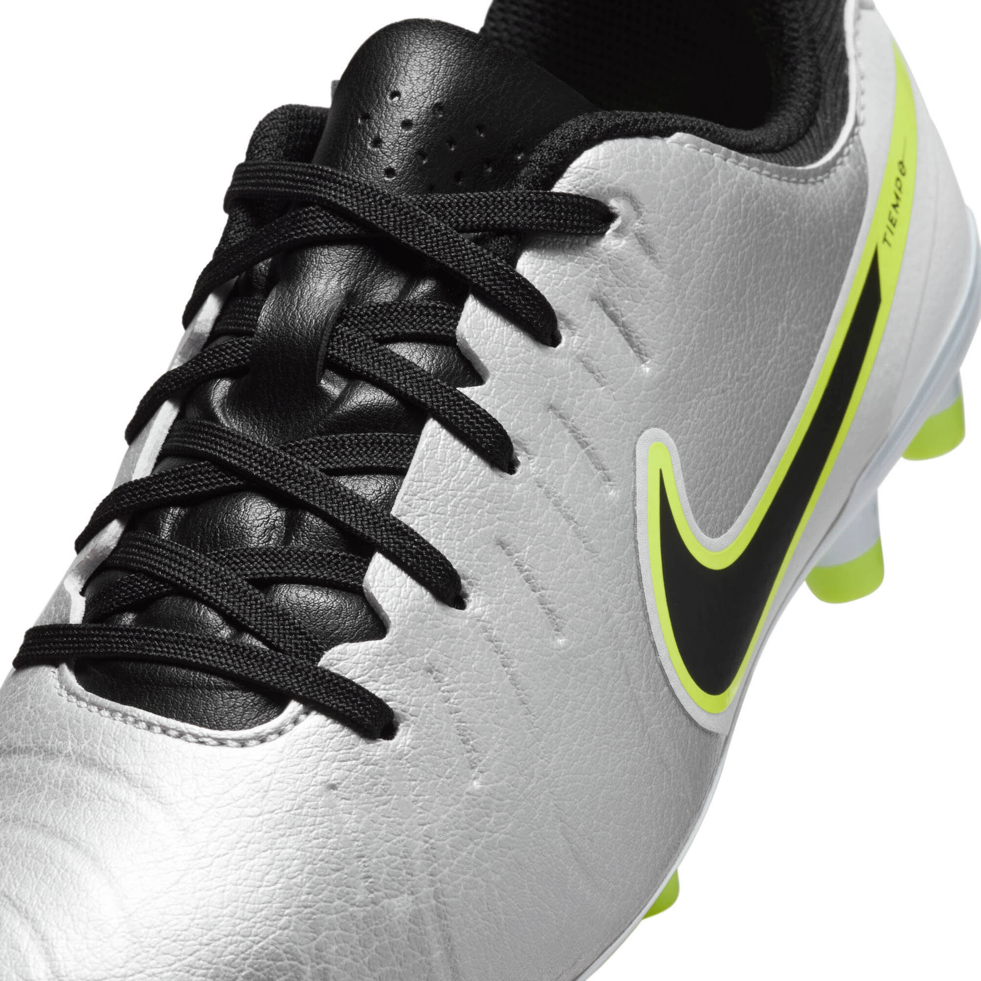 Nike Jr. Tiempo Legend 10 Academy Kinder Fußballschuhe metallic silver/black