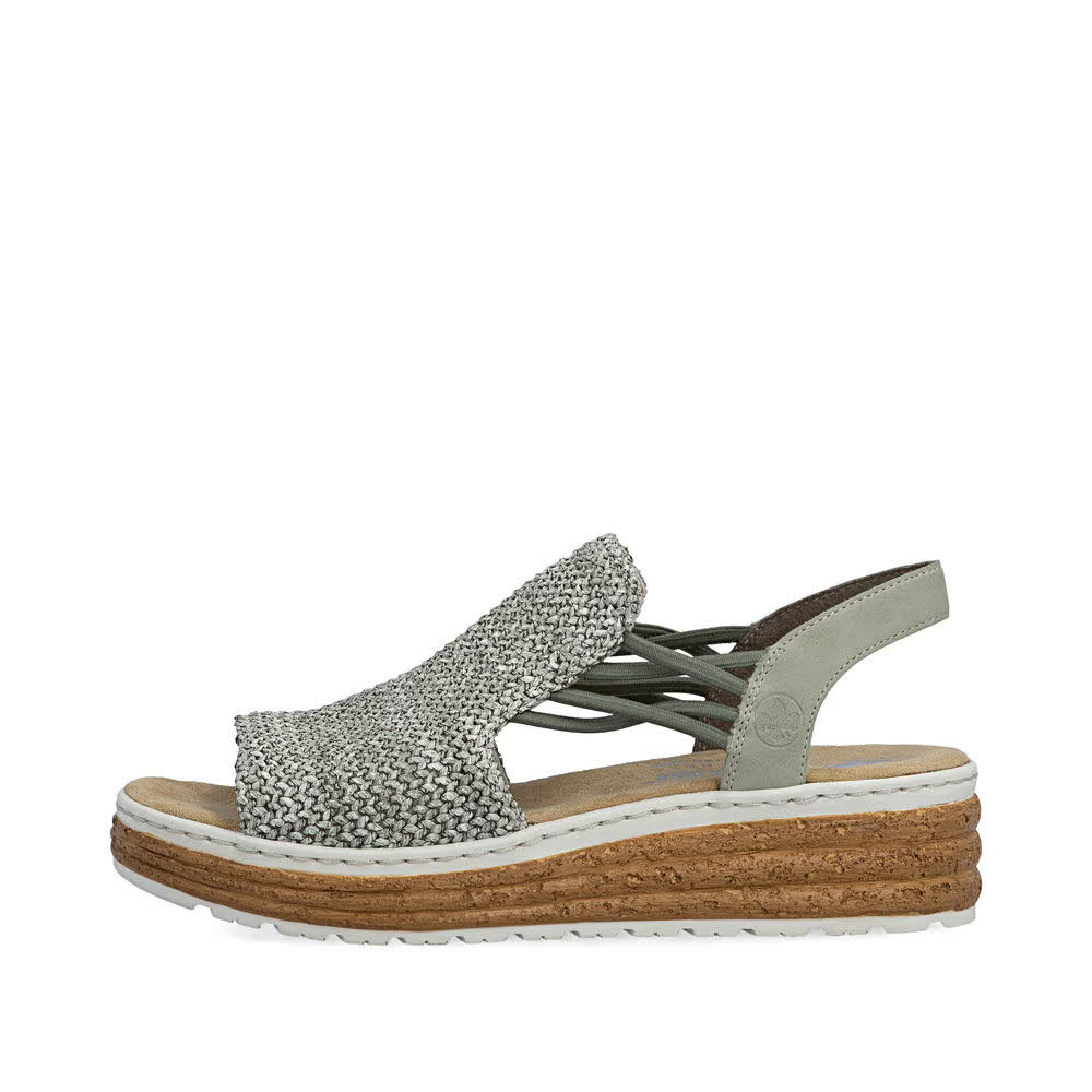 Rieker Keilsandaletten Damen khaki