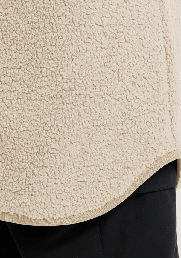Jack Wolfskin HIGH CURL COAT Fleecemantel Damen grau