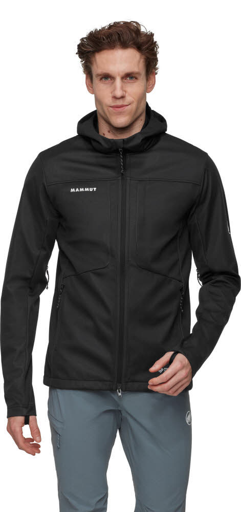 Mammut Ultimate VIII SO Hooded Jacket Herren Softshelljacke schwarz