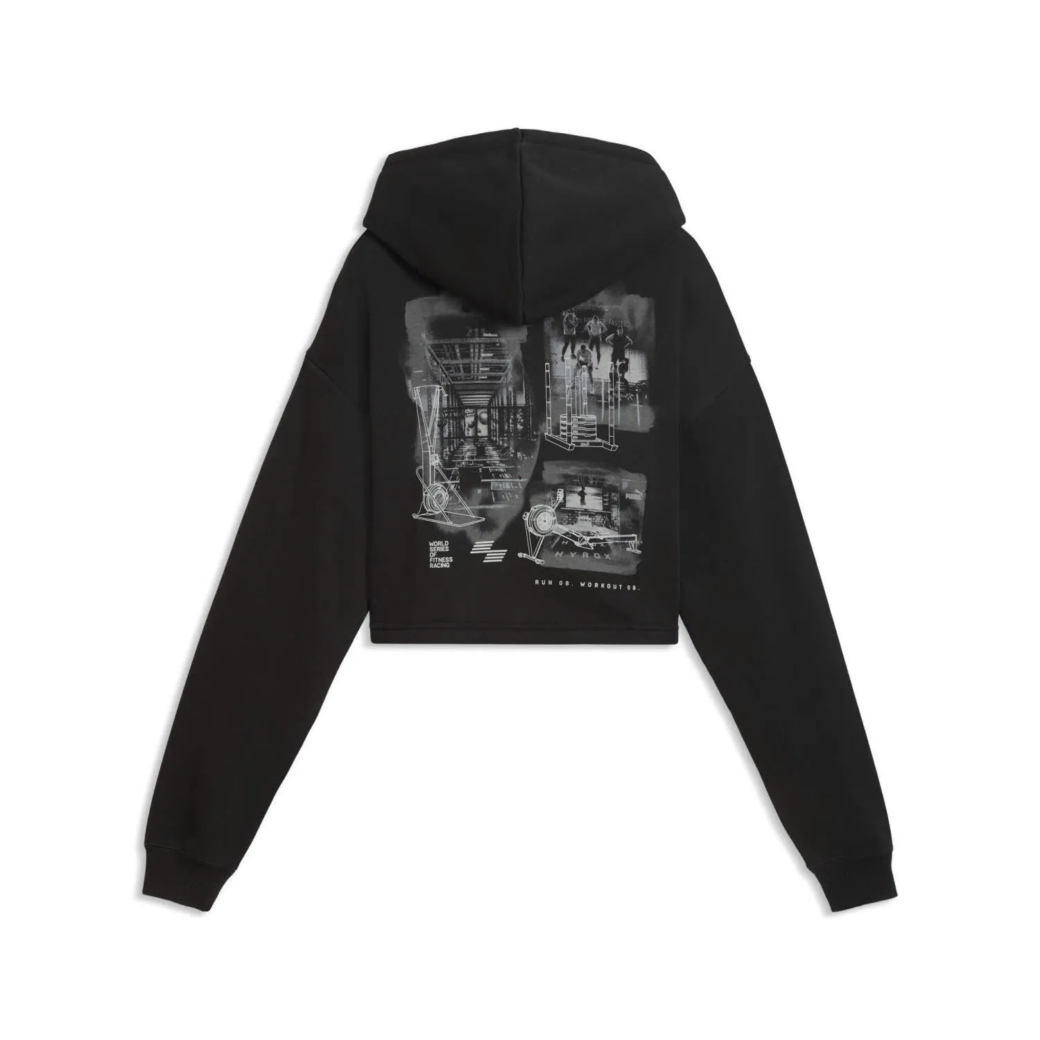 Puma x Hyrox Heavyweight Damen Hoodie Kapuzensweat schwarz