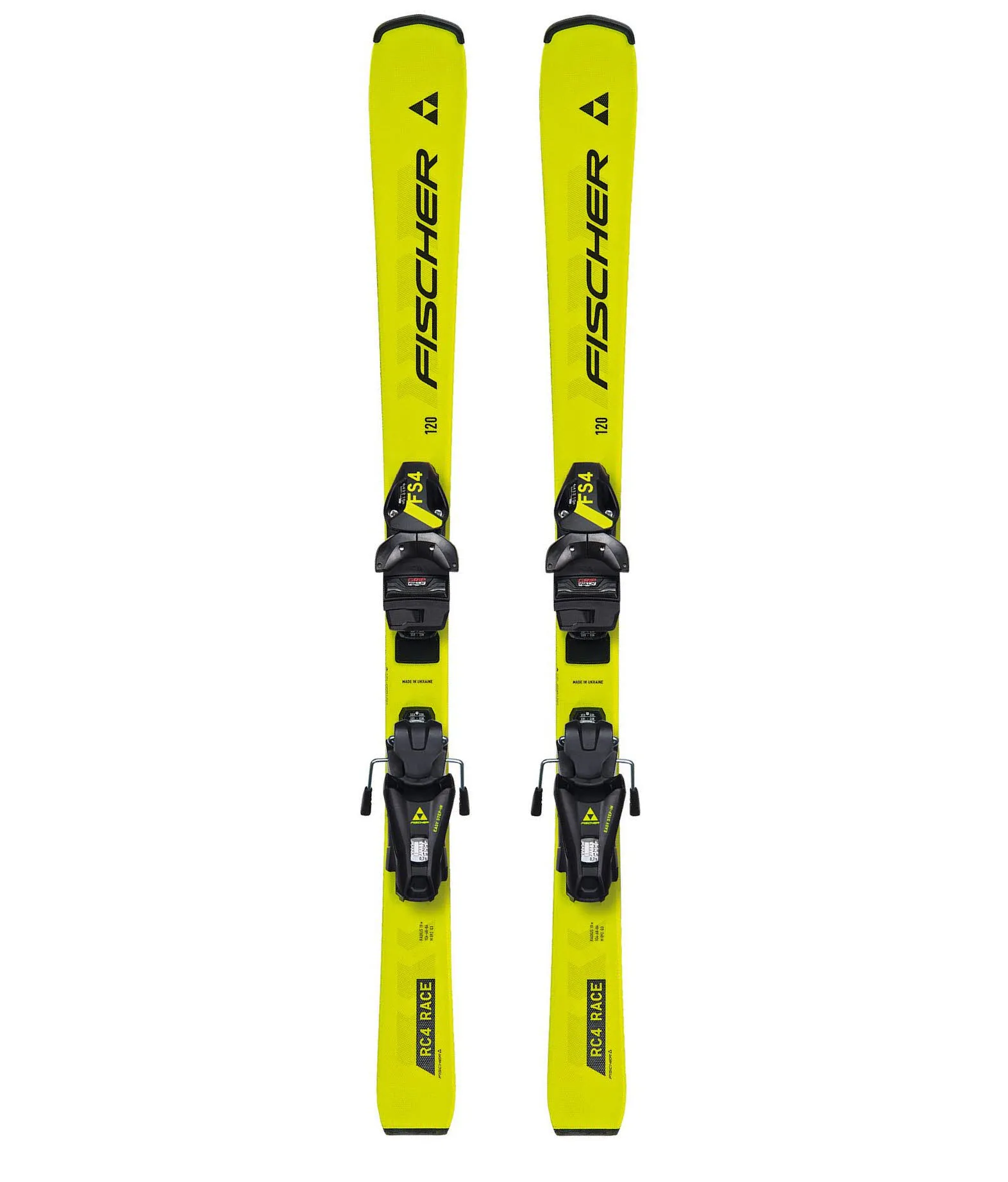 Fischer RC4 RACE JR (130-150) JRS + FS 7 CA JRS Kinder Ski Einsteiger 25/26 gelb