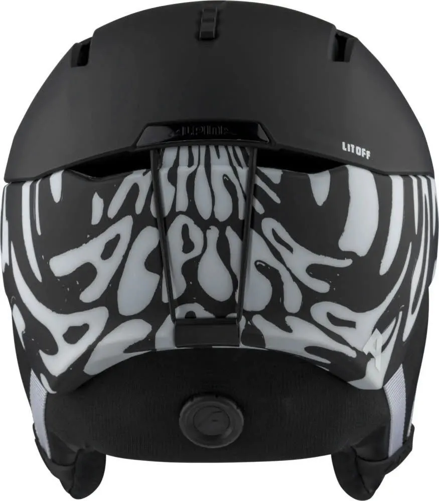 Alpina NAX Unisex Skihelm Snowboardhelm litoff black white