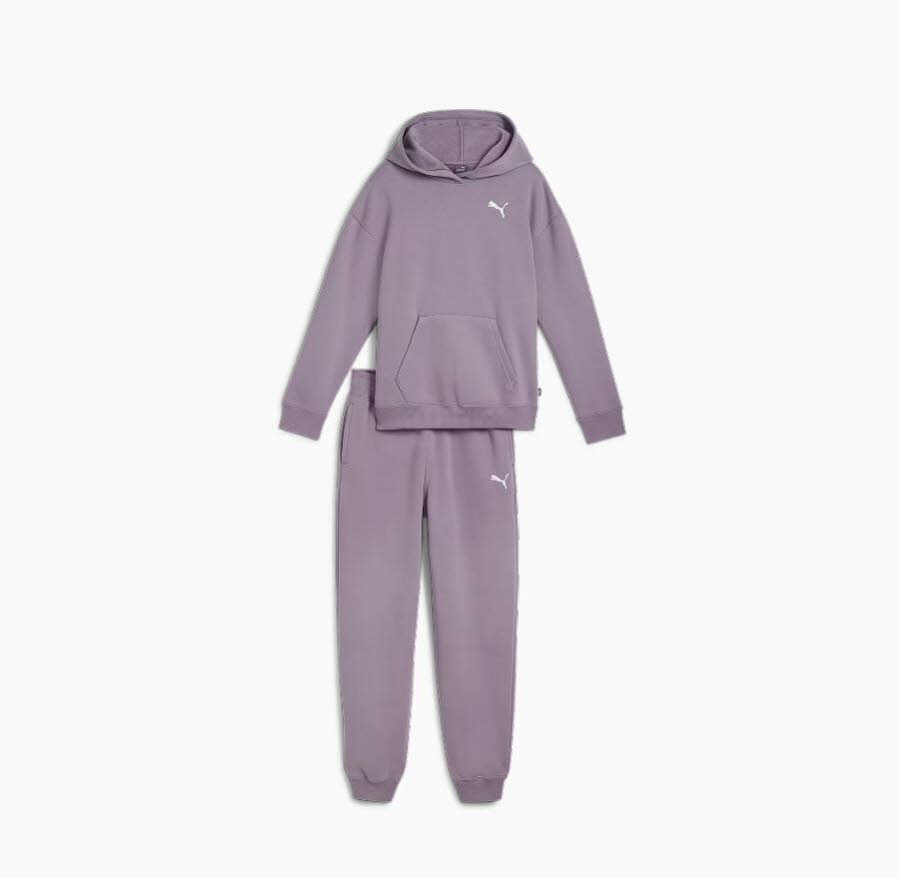 Puma Loungewear Suit FL G Mädchen Jogginganzug Hoodie Jogginghose pale plum