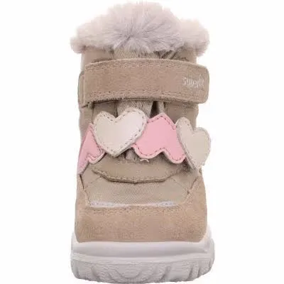 Superfit HUSKY+ Mädchen Kinder Winterschuhe gefüttert beige rosa