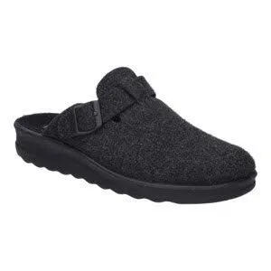 Josef Seibel Metz 240 Hausschuh Pantolette Herren dunkelgrau