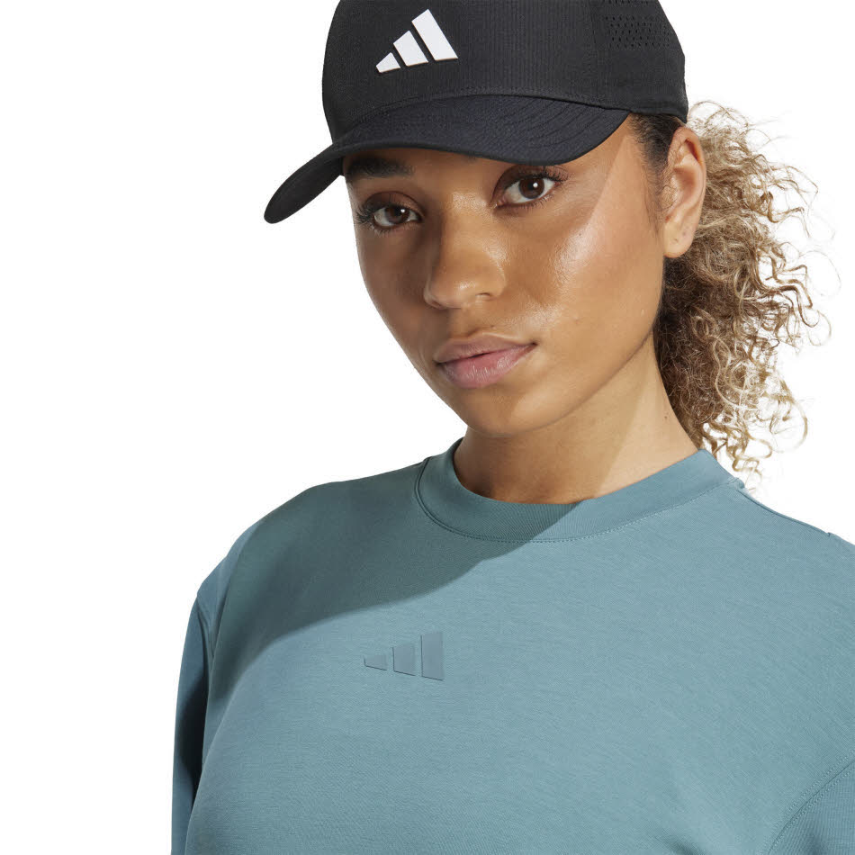 adidas Designed-for-Training Warm-Up Sweatshirt Damen Fitness Sweat blau