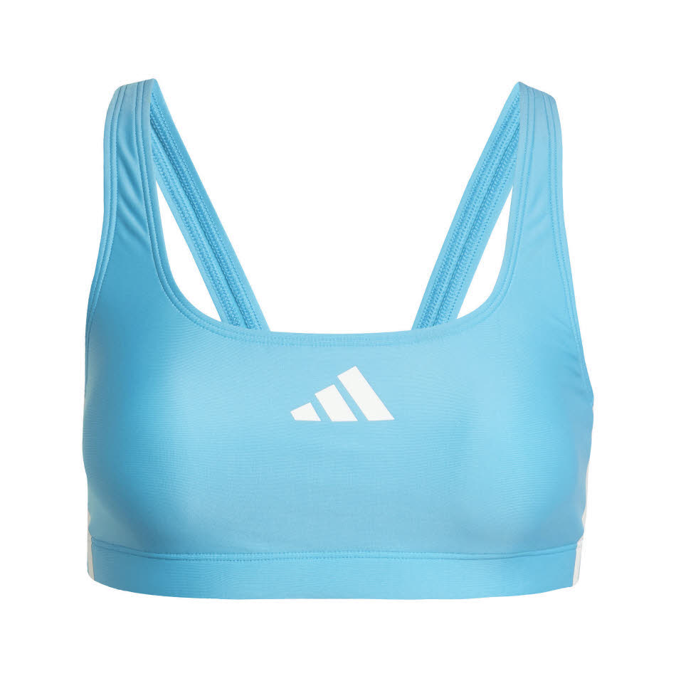 adidas 3-Streifen V-Back Damen Bikini hellblau