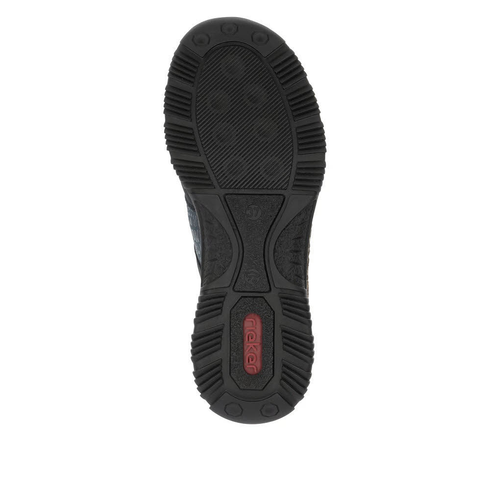 Rieker HWK Damen Halbschuhe Slipper Modeschuhe blau