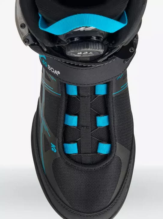 K2 F.I.T. 80 BOA® Inlineskates Komfort BOA Fit System Stability Plus Cuff Herren Schwarz NEU