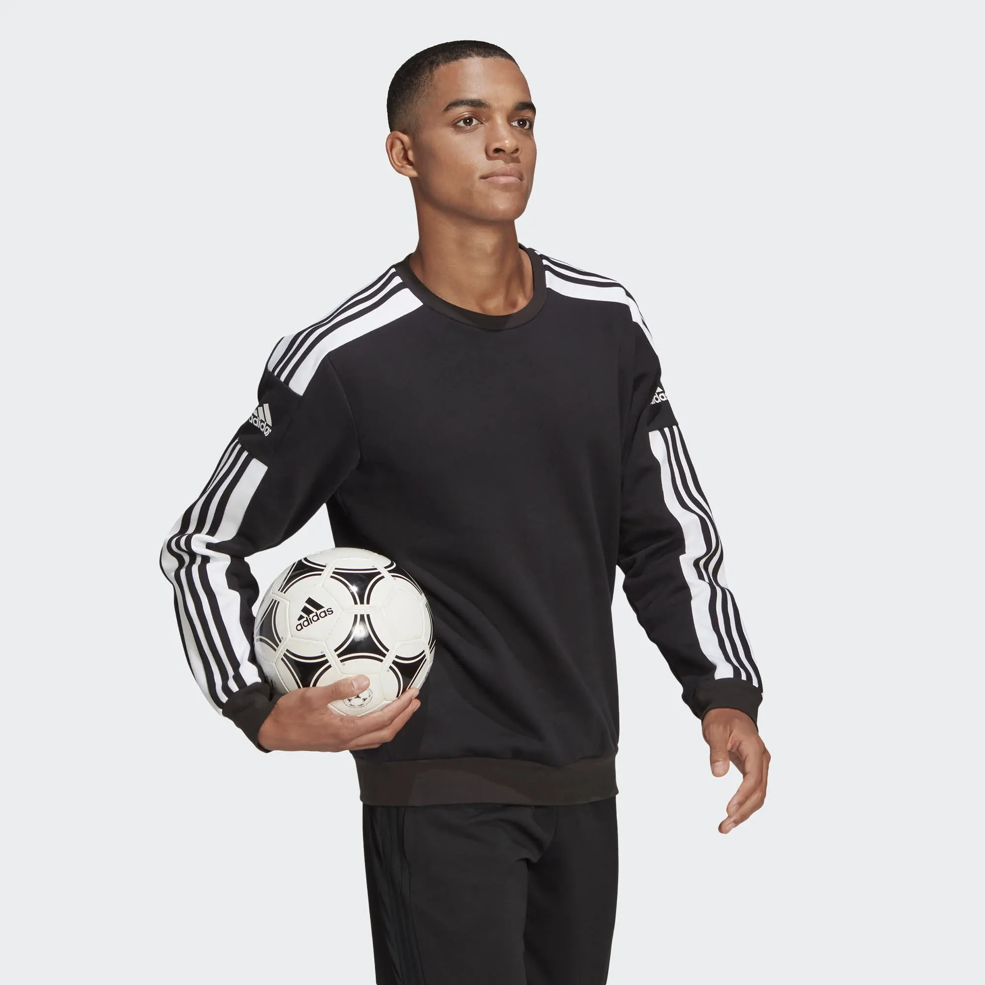 adidas HE SQ21 SW TOP Herren Sweatshirt Sport Freizeit 3-Streifen schwarz