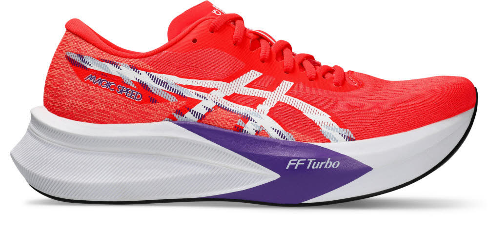 Asics MAGIC SPEED 4 Herren Laufschuhe Joggingschuhe flash red/white