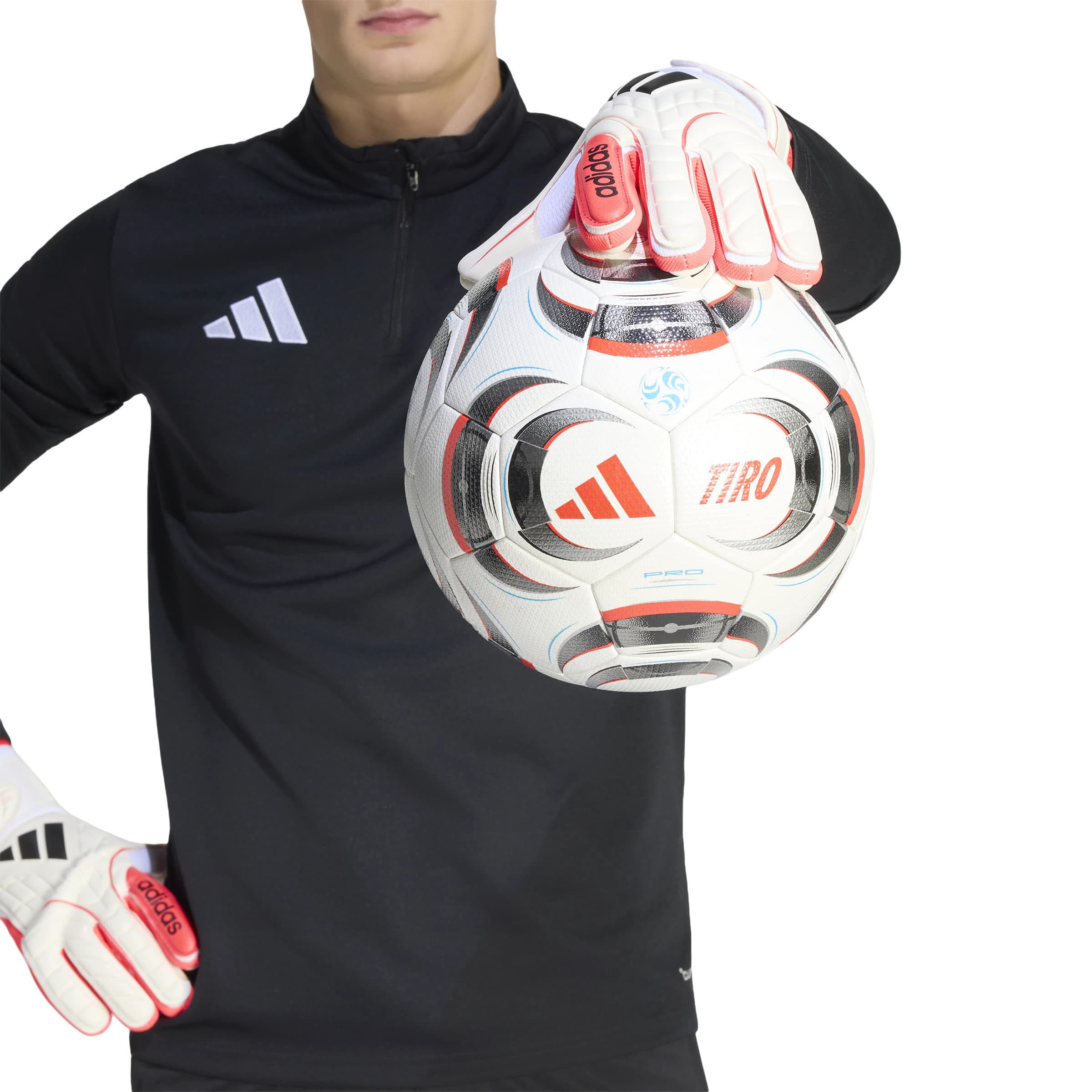 adidas COPA LEAGUE KIDS Kinder Torwarthandschuhe weiß/rot